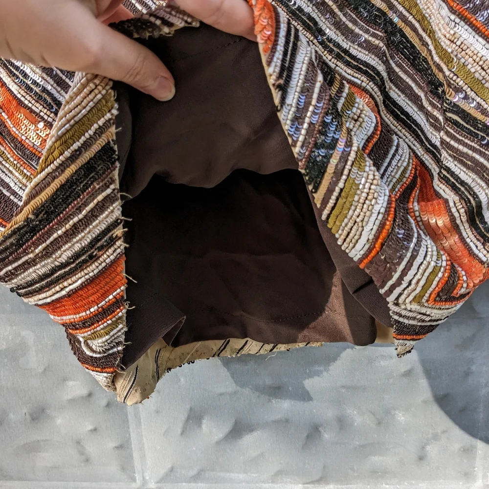 Carolina Herrera Beaded Sequin Sample Skirt - Picture 6 of 10